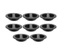 OFFSCH 8 Pièces Poignée de Haut-Parleur Ronde ABS Noire | Aide au Levage, Transport Facilité, Prise en Main Simple, pour Caisson D’enceinte et Boîtes D’instruments