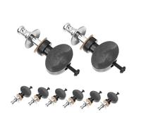 OFFSCH 8 Pièces Ukulele Acoustic Guitar Pegs Metal Straight Rod Tuning Knobs With Anti-slip Round Handles Precision Tuners For Beginners And Professionals
