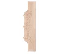 OFFSCH Applique Décorative Française en Bois Sculpté A201 25x9 CM | Finition Brute Marron, Surface Douce Reflets, pour Portes D’armoire, Chambre Principale