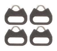 OFFSCH Attache Clip Caméra Métal avec Crochet Triangle 4 Ensembles, Acier Inoxydable et ABS, pour Sangle Épaule et Ceinture, Compatible DSLR et Appareils Photo sans Miroir