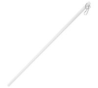 OFFSCH Baguette Aveugle Acrylique avec Crochet pour Store Vertical Fenêtre | Réglage Pratique, Usage Maison ou Bureau, Design Simple Élégant, Accessoires D’installation Inclus, Blanc