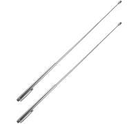 OFFSCH Baguette de sourcier en métal, Outil de détection Portable, Lot de 2, Argent, 15 cm, Surface Lisse, pour activités Outdoor