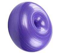 OFFSCH Ballon de Gym de Donut, PVC Antidérapant, Pourpre | Usage Maison et Étirements, Surface à Forte Adhérence, Résistant aux Éclatements, avec Pompe Incluse