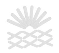 OFFSCH Bande Anti Glisse Silicone Blanche Adhésif pour Cintres, 100pcs, Facile à Étirer et Maintient Les Vêtements en Place Poignées de Cintre