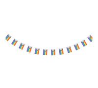 OFFSCH Bannière De Fierté Progress Pride, Guirlande Drapeau Arc-en-ciel 25 Pièces, Polyester, Triangle 14x21 Cm, Décoration Fête Lgbt Pour Intérieur Extérieur