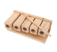 OFFSCH Bloc de Percussion Bois Tons Instrument Musical Éducatif et Sûr pour Garçon Fille Rythmique Pédagogique pour Yoga et École Maternelle