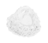 OFFSCH Boîte à Bague Forme de Cœur Élégante pour Fiançailles et Mariage Organisateur Anneau Romantique et Coffret Bijoux Polyvalent Présentoir Pratique pour Bijoux Précieux