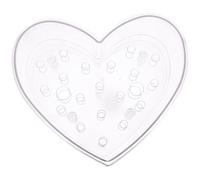OFFSCH Boîte à Fleurs en Acrylique Transparente de Cœur Petite Taille 21 Compartiments 20X165X125 CM pour Emballage Bouquet Fleurs Préservées Coffret Présent Romantique pour