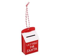 OFFSCH Boîte Aux Lettres en Métal Père Noël Décorations De Noël en S pour Arbres Hôtels Centres Commerciaux