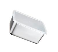 OFFSCH Boîte De Conservation Alimentaire Rectangulaire Inox 304 Petite Taille Avec Couvercle Transparent, Hermétique Et Scellée, Pour Stockage Et Transport, Usage Quotidien Et Réfrigérateur
