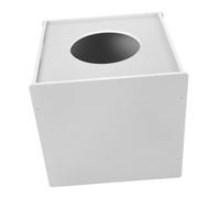 OFFSCH Boîte De Loterie Multifonction Blanche 20 Cm PVC Rigide Urne Carrée Boîte De Dons pour Réunions Annuelles Activités De Bureau Accessoires De Tirage Au Sort