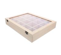 OFFSCH Boîte de Rangement avec Compartiments pour Boîte Exposition Transparente pour Collection de et Cristaux Étui Compact et Portable pour Spécimens Naturels
