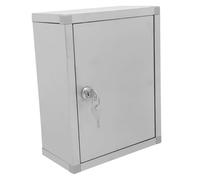 OFFSCH Boîte de rangement murale en acier inoxydable - 27 x 21 x 11 cm - Verrouillable - Avec serrure pour propositions et lettres de plainte - Pour bureau, usine, école
