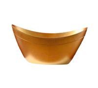 OFFSCH Boîte de Rangement Portable Forme de Doré Seau Décoratif Élégant pour Fleurs et Fruits Coffret Cadeau Réutilisable pour An et Décoration Maison