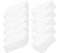 OFFSCH Boîte de Rangement pour Éponges Maquillage 10 Pièces Forme Carrée et Triangulaire en PP Compact Design Pour Usage Familial et Déplacement Support pour Houppettes