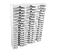 OFFSCH Boîte de Rangement pour Tampons Encreurs Compartiments Organisateur Multifonction pour Tampons CD Télécommandes et Petits Objets Plateau de Stockage de Bureau Élégant et Facile à