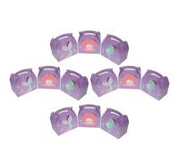 OFFSCH Boîtes à Bonbons Sirène en Carton 12 Pièces Poignée, Coffrets Présents Fête Thème Océan, Décoration Mer pour Anniversaire, Mariage et Baptême, Boîte de Surprises Colorée