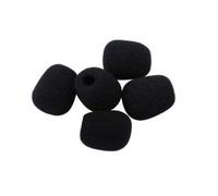 OFFSCH Bonnettes Anti-vent Noires Ventilation et Protection la Salive en Mousse Haute Densité Solide Lot de 10 pour Micro-cravate pour Studios D'enregistrement