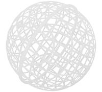 OFFSCH Cage à Poules Ronde en Plastique Blanc, Structure Spacieuse et Sécurité Renforcée, Portable pour Utilisation Extérieure Canards et Lapins