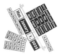 OFFSCH Calendrier à Flip pour École Maternelle Ensemble Cartes Date Bureau Outil Éducatif Multifonction pour Décoration et Apprentissage Classe