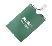 OFFSCH Calendrier Mural Compact Rétro Papier Portable et Décoratif Planificateur Mural pour Bureau Maison et Espaces Réduits pour Organisation Annuelle
