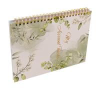 OFFSCH Carnet de Chèques Professionnel à Couverture Classique, Registre de Transactions par Chèque Papier Épais Anti-transparence, Livre de Comptes Multifonction pour Gestion Budgétaire