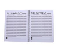 OFFSCH Carnet de Suivi Mensuel des Factures Organisateur Financier à Couverture Rigide pour Gestion des Dépenses Planificateur de Budget avec Espace Écriture et Suivi des Paiements