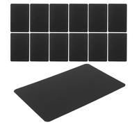 OFFSCH Cartes de Correspondance Kraft Vierges 10 X 15 CM Papier à Message Épais Noir 100 Feuilles Cartes de Vœux Vierges pour Projets Créatifs DIY Scolaires et Correspondance