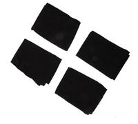 OFFSCH Chapeaux Tube Dreadlocks Noir Lot de 4 en Coton Mercerisé Bandeaux Élastiques Confortables et Respirants pour Cheveux, Sommeil Nettoyage
