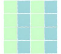 OFFSCH Chiffon de Nettoyage pour Bijoux et Montres 50pcs Chiffon de Polissage pour Or et Argent Blanc pour Surfaces délicates 2.95x2.95x0.04in Couleur Aléatoire