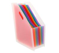 OFFSCH Classeur Accordéon A4 Transparent Grand Volume, Porte-Documents Extensible en Plastique, Multi-Compartiments pour Organisation Bureau, École Et Voyage