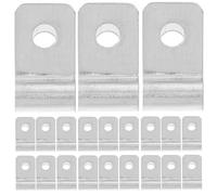 OFFSCH Clips de Fixation en Acier Inoxydable 100 Pcs pour Fil de Clôture en Vinyle Bois et Métal Pince Banane Résistante aux Intempéries pour Clôtures Agricoles Attache Solide pour