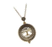 OFFSCH Collier Pendentif en Alliage Arbre Ajouré, Rétro, Loupe | Design Créatif à Rabat, pour Lire Petits Détails, Style Ancien, Bijou Quotidien