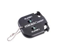 OFFSCH Compteur de Score de Golf Accessoire Pratique Noir en Caoutchouc Compact Double Chiffre et Chaîne Attachable, pour Parties et Entraînements