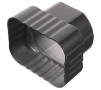 OFFSCH Connecteur d'eau de pluie 60x80 mm vers 75 mm en alliage d'aluminium, accessoire de de gouttière avec large ouverture adapté aux villas et bâtiments résidentiels
