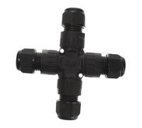 OFFSCH Connecteur Étanche Voies Boîtier Câble Extérieur Résistant à Joint de Câble Laiton Nickelé pour Éclairage LED et Équipements Étanches