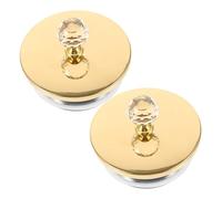 OFFSCH Couvercles Pour Pichet En Acier Inoxydable 2 Pièces Lèvres Demi-acier, Couvercles Résistants à L’usure Pour Carafe En Verre, Accessoires Pratiques Pour Usage Quotidien Cuisine