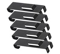 OFFSCH Crochets Muraux à Grille en Fer Lot de 5, Crochets Métalliques d'Exposition pour Panneaux Perforés, Adaptés pour Rangement Suspendu et Décoration Intérieure