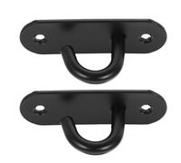 OFFSCH Crochets Muraux pour Ancrage Bande de Résistance en Acier Inoxydable 2 Pièces Fixation Robuste et Facile à Installer, Intérieur et Extérieur