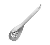 OFFSCH Cuillère à Fentes Inox Petite Taille Acier Inoxydable Ergonomique Ustensile De Service Cuisine Quotidienne Et Buffet Ustensile Cuisine Perforé Long Manche Robuste