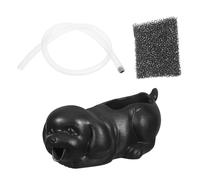 OFFSCH Décor Cascade Céramique Résistant avec Écumeur d’Eau pour Aquarium et Jardin Sculpture Chiot pour Fontaine Naturelle et Filtration Écologique