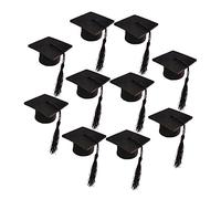 OFFSCH Décoration De Bouteille De Vin De Remise De Diplôme Petit Chapeau De Docteur Miniature Pompon pour