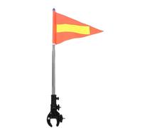 OFFSCH Drapeau pour Kayak en Polyester Résistant aux Intempéries avec Mât Rétractable en Acier Inoxydable de Sécurité Visibilité Améliorée pour Pêche et Navigation en Petite Embarcation