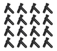 OFFSCH Embouts de câbles de Frein 50Pcs pour vélo Route et VTT, Alliage d'aluminium Noir, Chapeaux d'extrémité de câble de Frein, pour Inner Line