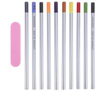 OFFSCH Ensemble 12 Pièces Crayons à sous-glaçure Céramique 10 Couleurs pour Poterie, Outils de Peinture Décorative Précis, Crayons de Dessin pour Émaillage, Kit Complet pour Art