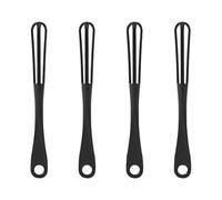 OFFSCH Fouets à Œufs Manuels Métalliques 4 Pièces, Petits Fouets à Main pour Mélanger, Battre et Fouetter, Ustensiles Cuisine Ergonomiques Adaptés Pâtisserie et Préparation Réutilisable