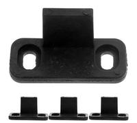 OFFSCH Guide inférieur du plancher Noir en PP Lot de 4 Pièces avec Dispositif Anti-Balancement pour Portes de Placard et Portes Coulissantes de Grange