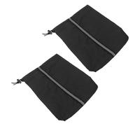 OFFSCH Housse de Rétroviseur Extérieur Noire 600d Résistante aux Rayures avec Bande Réfléchissante, Protection Anti-pluie et Antigel pour Voiture, Coque Miroir Latéral Réglable,