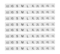 OFFSCH Kit D'assortiment de Marqueurs de Différentes Tailles 100 Pièces Plastique Tailles 2xxs-5xl Indicateurs pour Cintres Utilisation Maison et Boutique