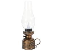OFFSCH Lampe à Huile décorative avec Design Unique Goutte d'eau, Lampe à pétrole électronique en Plastique, Fonction, 3 Piles LR44, pour Bureau et Maison